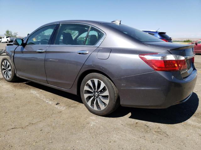 1HGCR6F51FA001039 - 2015 HONDA ACCORD HYBRID EXL GRAY photo 2