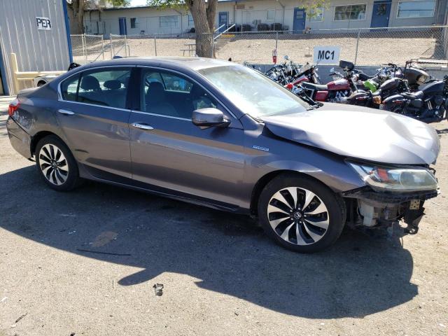 1HGCR6F51FA001039 - 2015 HONDA ACCORD HYBRID EXL GRAY photo 4