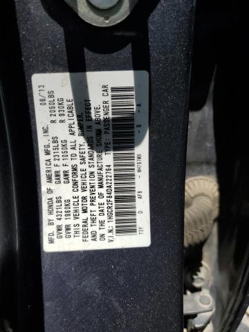 1HGCR2F84DA222764 - 2013 HONDA ACCORD EXL GRAY photo 12