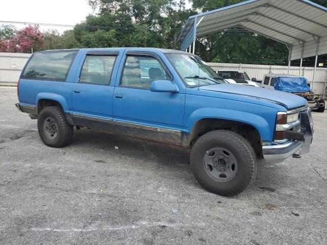 1GNGK26J0VJ391129 - 1997 CHEVROLET SUBURBAN K2500 BLUE photo 4