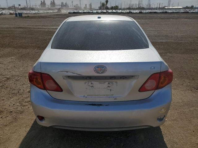 2T1BU4EE3AC518202 - 2010 TOYOTA COROLLA BASE SILVER photo 6