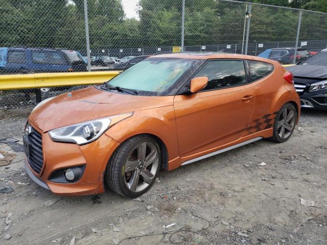 KMHTC6AE5FU238067 - 2015 HYUNDAI VELOSTER TURBO ORANGE photo 1