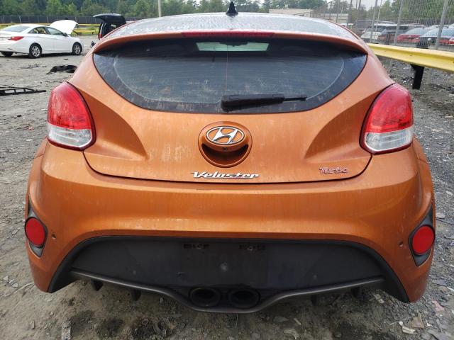 KMHTC6AE5FU238067 - 2015 HYUNDAI VELOSTER TURBO ORANGE photo 6