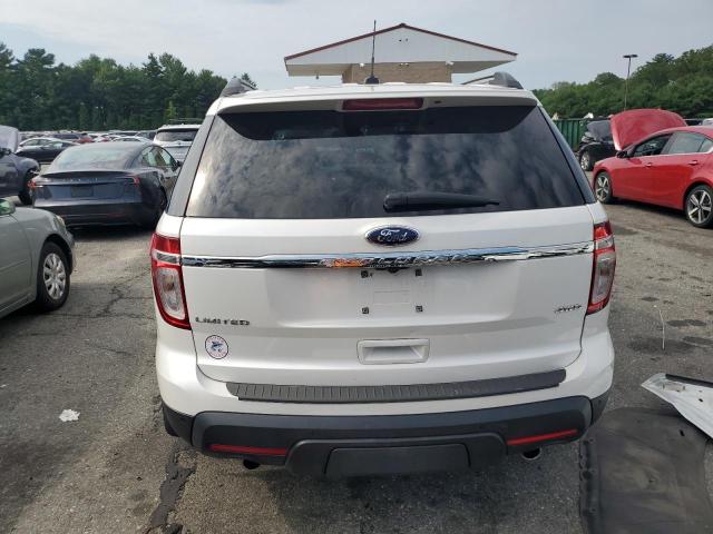 1FM5K8F86DGC45762 - 2013 FORD EXPLORER LIMITED WHITE photo 6