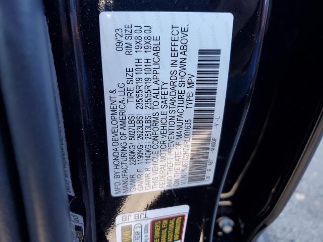 5J8TC2H74RL001635 - 2024 ACURA RDX ADVANCE BLACK photo 12