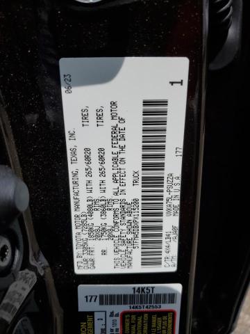 5TFMA5DBXPX115200 - 2023 TOYOTA TUNDRA CREWMAX PLATINUM ყავისფერი ფოტო 12