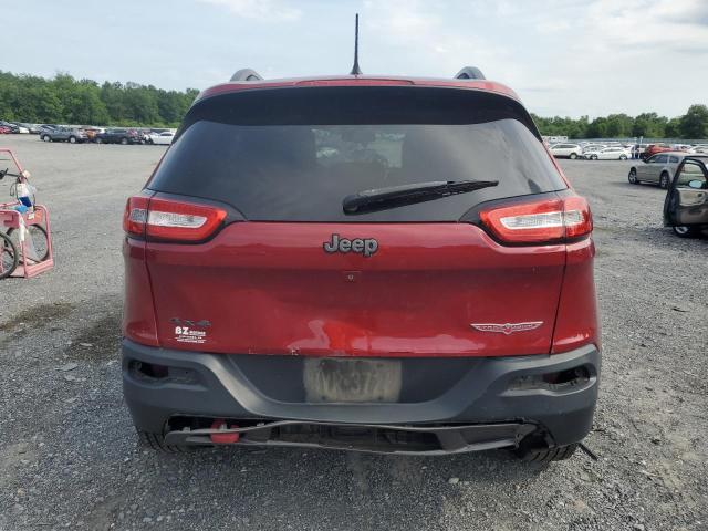 1C4PJMBSXFW569736 - 2015 JEEP CHEROKEE TRAILHAWK RED photo 6