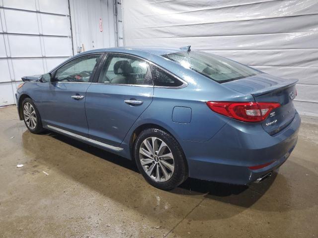 5NPE34AF9FH086217 - 2015 HYUNDAI SONATA SPORT BLUE photo 2