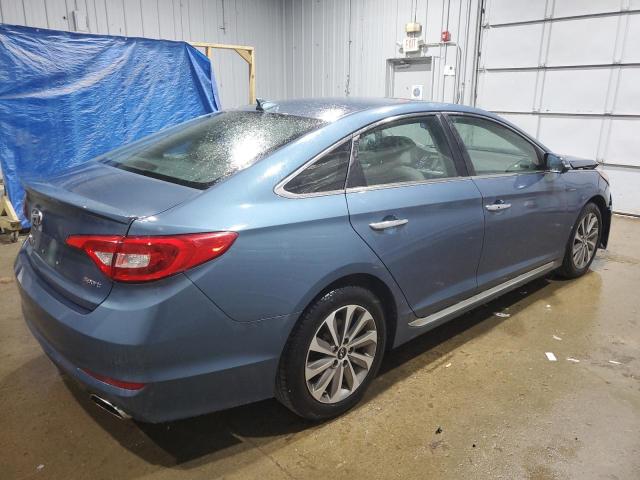 5NPE34AF9FH086217 - 2015 HYUNDAI SONATA SPORT BLUE photo 3