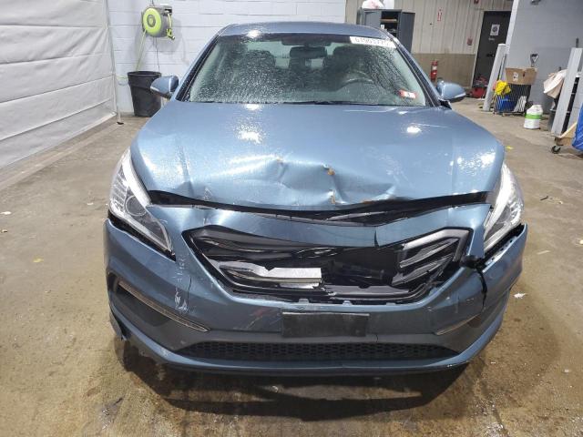 5NPE34AF9FH086217 - 2015 HYUNDAI SONATA SPORT BLUE photo 5