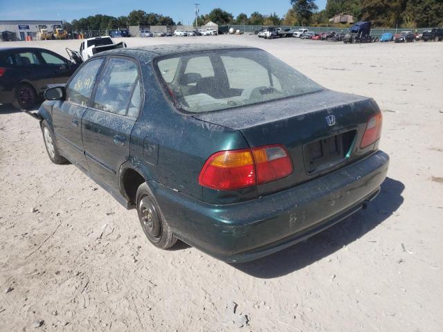 2HGEJ6617YH503507 - 2000 HONDA CIVIC BASE GREEN photo 3