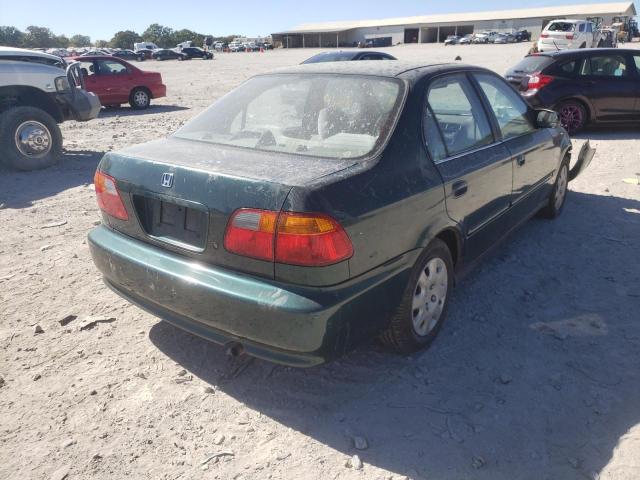 2HGEJ6617YH503507 - 2000 HONDA CIVIC BASE GREEN photo 4