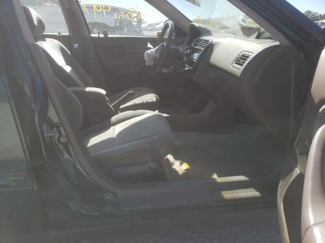 2HGEJ6617YH503507 - 2000 HONDA CIVIC BASE GREEN photo 5