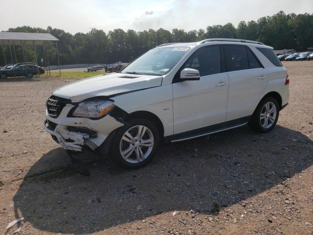 4JGDA5HB1CA096149 - 2012 MERCEDES-BENZ ML 350 4MATIC WHITE photo 1