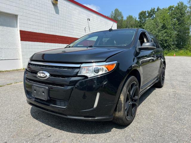 2FMDK3AK4DBC05074 - 2013 FORD EDGE SPORT BLACK photo 2