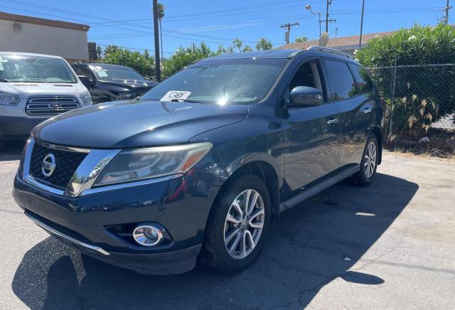 5N1AR2MN2FC600470 - 2015 NISSAN PATHFINDER S BLUE photo 2