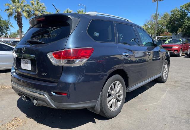5N1AR2MN2FC600470 - 2015 NISSAN PATHFINDER S BLUE photo 4
