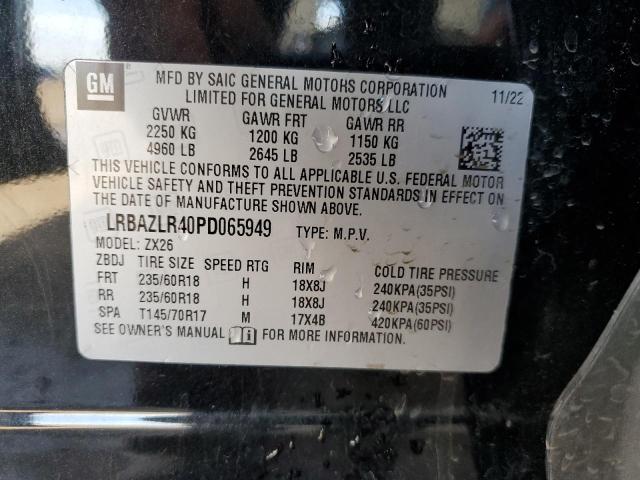 LRBAZLR40PD065949 - 2023 BUICK ENVISION PREFERRED BLACK photo 14