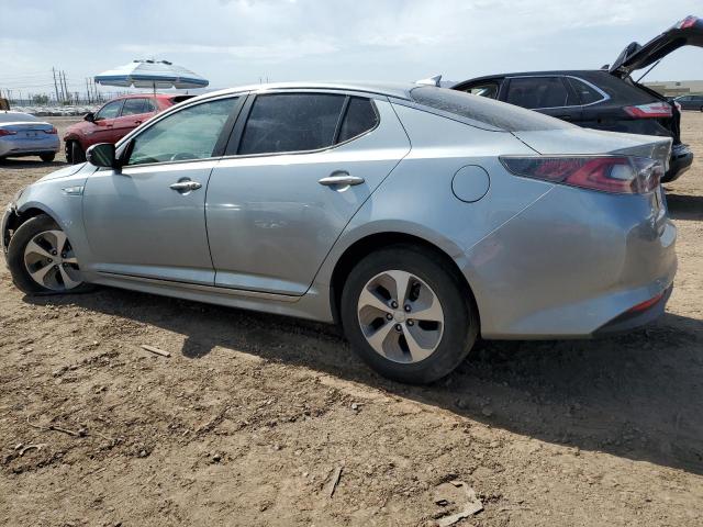 KNAGM4AD8F5081298 - 2015 KIA OPTIMA HYBRID SILVER photo 2