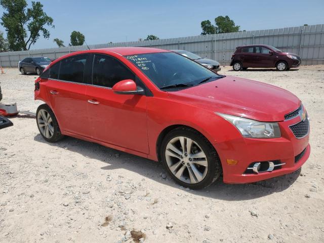 1G1PG5SB7E7247707 - 2014 CHEVROLET CRUZE LTZ RED photo 4