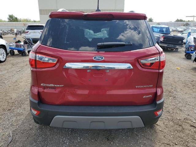 MAJ6P1WL4JC249078 - 2018 FORD ECOSPORT TITANIUM RED photo 6