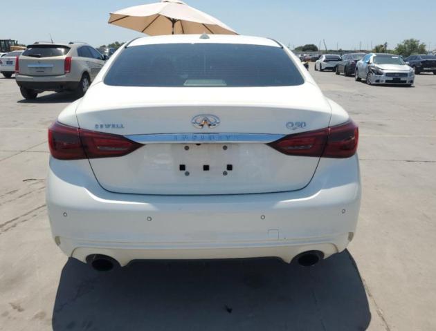 JN1EV7AP4KM511818 - 2019 INFINITI Q50 LUXE WHITE photo 6