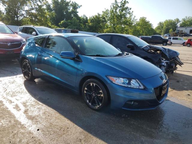 JHMZF1D68ES002860 - 2014 HONDA CR-Z EX BLUE photo 4