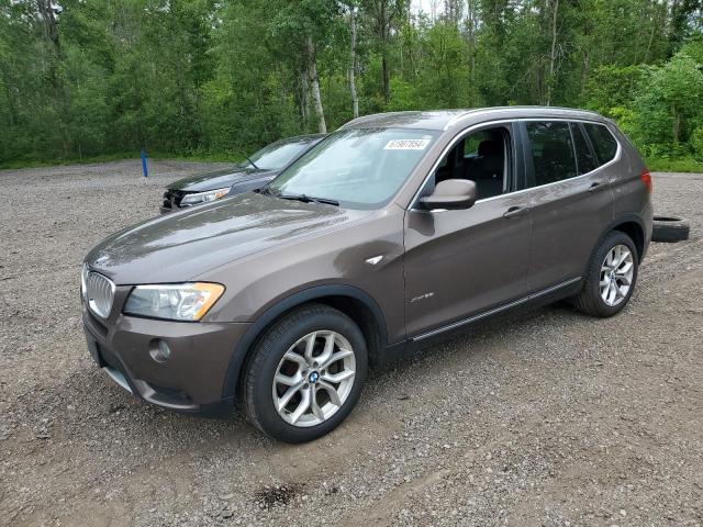 5UXWX9C57D0A26071 - 2013 BMW X3 XDRIVE28I BROWN photo 1