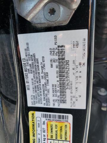 3LN6L5E90HR622398 - 2017 LINCOLN MKZ RESERVE BLACK photo 12