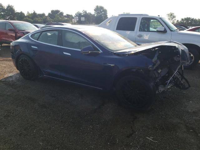 5YJSA1E27HF183321 - 2017 TESLA MODEL S 蓝色 照片 4