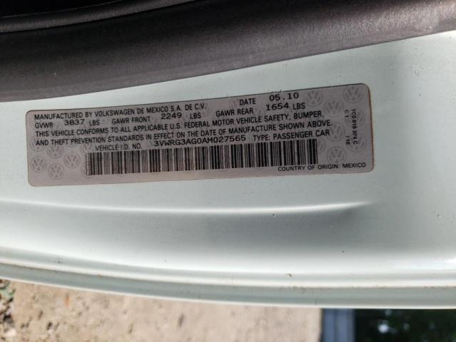 3VWRG3AG0AM027565 - 2010 VOLKSWAGEN NEW BEETLE Blau Foto 12