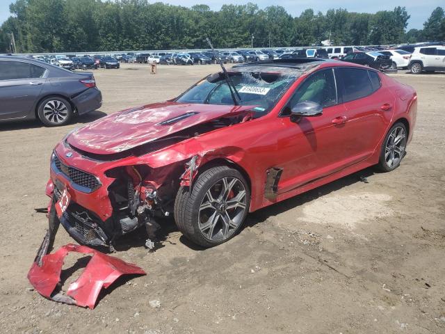 KNAE55LC2J6011684 - 2018 KIA STINGER GT2 RED photo 1