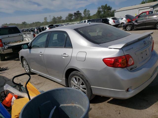 1NXBU4EE0AZ382674 - 2010 TOYOTA COROLLA BASE SILVER photo 2