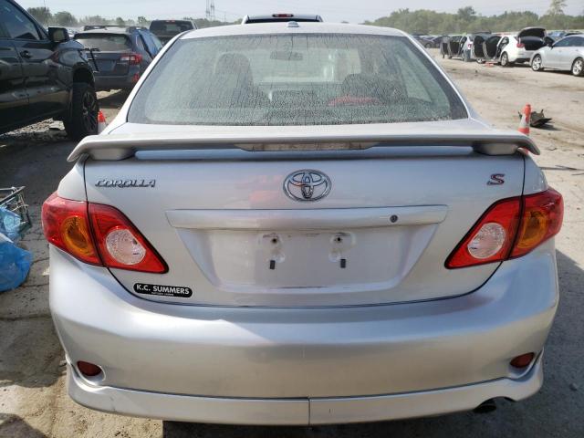 1NXBU4EE0AZ382674 - 2010 TOYOTA COROLLA BASE SILVER photo 6