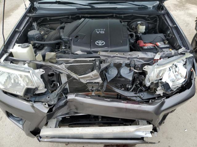 5TFJU4GN5EX061053 - 2014 TOYOTA TACOMA DOUBLE CAB PRERUNNER GRAY photo 11