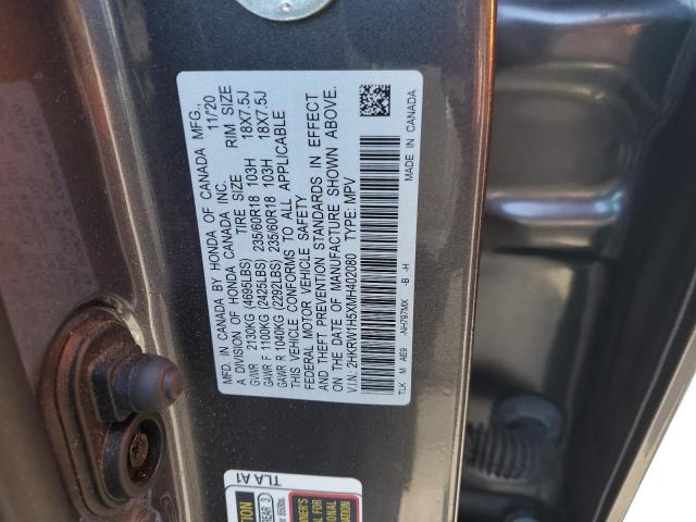 2HKRW1H5XMH402080 - 2021 HONDA CR-V EX GRAY photo 13