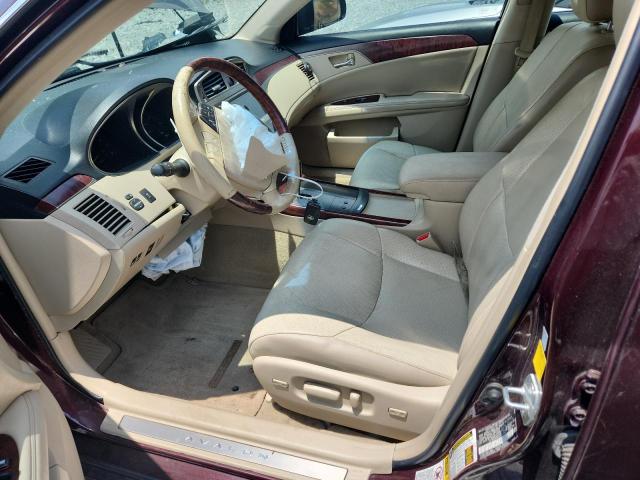 4T1BK3DB8BU407796 - 2011 TOYOTA AVALON BASE MAROON photo 7