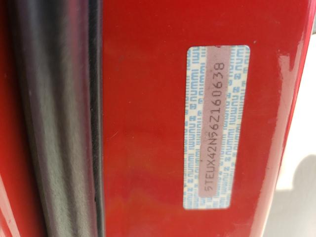 5TEUX42N56Z160638 - 2006 TOYOTA TACOMA ACCESS CAB წითელი ფოტო 12