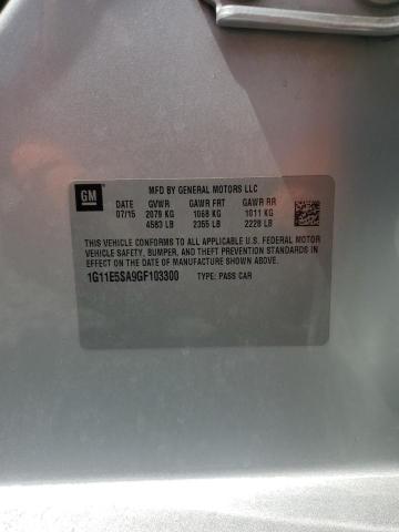 1G11E5SA9GF103300 - 2016 CHEVROLET MALIBU LIM LTZ 银色 照片 12