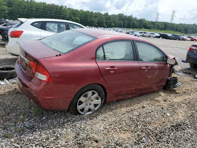 1HGFA16549L006350 - 2009 HONDA CIVIC LX BURGUNDY photo 3