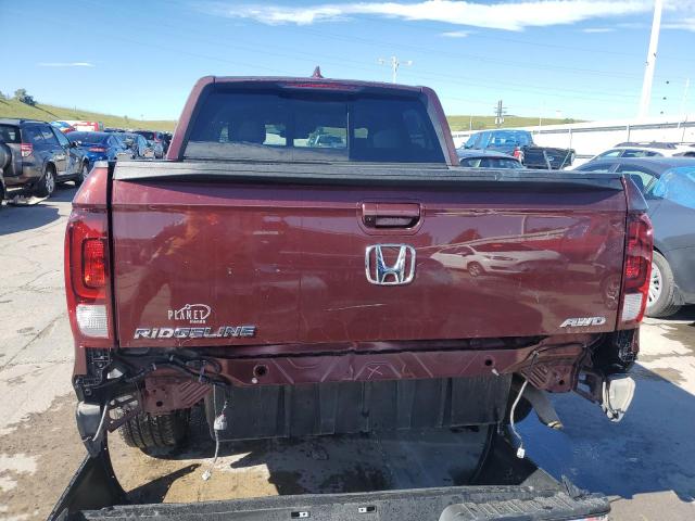 5FPYK3F79LB016570 - 2020 HONDA RIDGELINE RTL MAROON photo 6