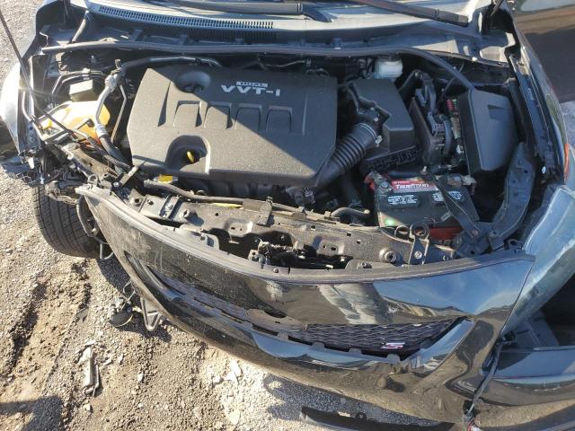 2T1BU4EE4AC472654 - 2010 TOYOTA COROLLA BASE BLACK photo 11