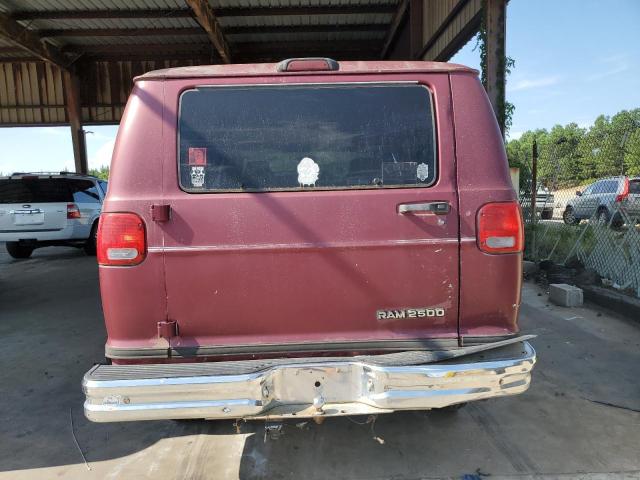 2B4JB25Y9XK569668 - 1999 DODGE RAM WAGON B2500 BURGUNDY photo 6