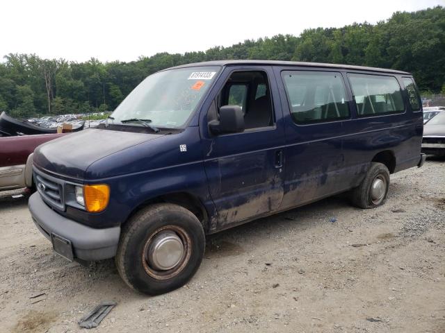 1FBSS31L16DA95820 - 2006 FORD ECONOLINE E350 SUPER DUTY WAGON BLUE photo 1