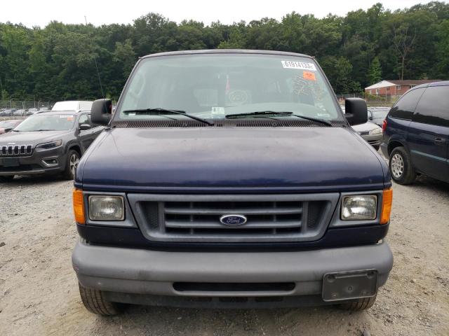 1FBSS31L16DA95820 - 2006 FORD ECONOLINE E350 SUPER DUTY WAGON BLUE photo 5