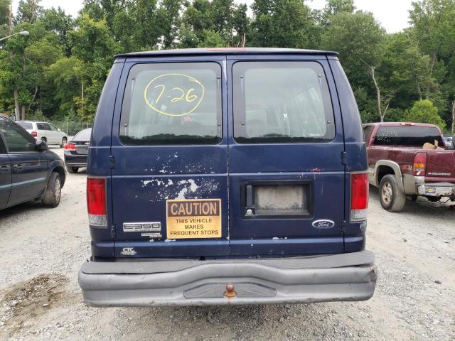 1FBSS31L16DA95820 - 2006 FORD ECONOLINE E350 SUPER DUTY WAGON BLUE photo 6