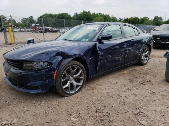 2C3CDXCT0GH310496 - 2016 DODGE CHARGER R/T BLUE photo 1