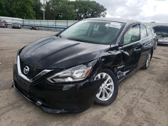 3N1AB7APXKY422520 - 2019 NISSAN SENTRA S BLACK photo 2