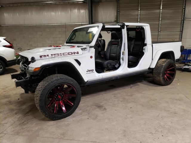 1C6JJTBM8ML557804 - 2021 JEEP GLADIATOR RUBICON WHITE photo 1