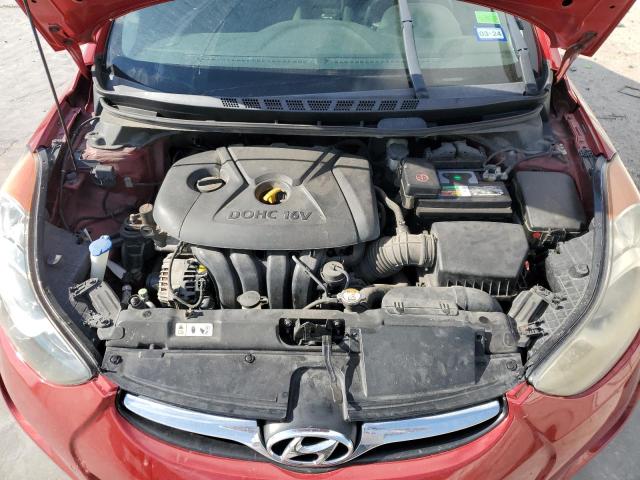 5NPDH4AE9DH440237 - 2013 HYUNDAI ELANTRA GLS RED photo 11